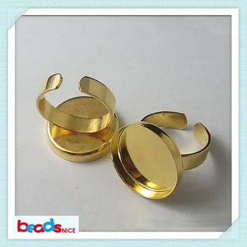 Beadsnice ID10381 justerbar ring med 20mm diy ring base indstilling unikt design for mode smykker at gøre