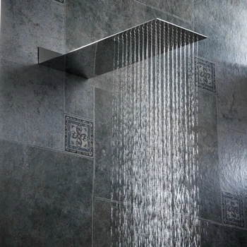 BECOLA badeværelse brusebad dyse tryk I væggen skjult brusebad hovedet Ultra tyndt rustfrit stål brusehoved