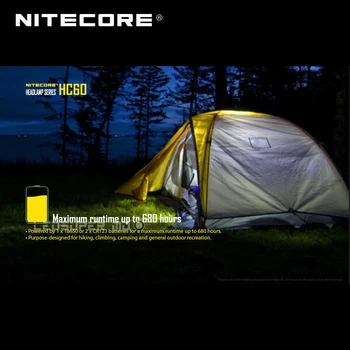 Bedst Sælgende Nitecore HC60 1000 Lumen CREE XM-L2 U2 LED USB-Genopladelige Lygte med 3400mAh 18650 Batteri