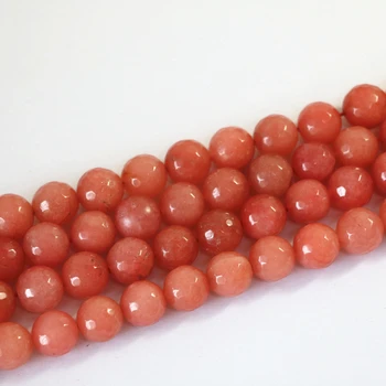 Bedst sælgende pink striber kalcedon naturlige jades 4mm 6mm 8mm 10mm 12mm sten mode facetslebet runde løse perler diy smykker B08