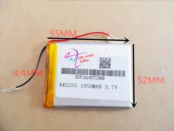 Bedste batteri mærke 3,7 V lithium polymer batteri 445255 e-bog PSP elektroniske produkter MP4 MP5 1950mAH