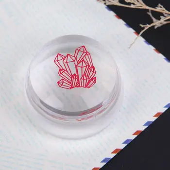 Bedste Pris stor 3,5 cm Klar Silikone, Gelé Negle Stamper med Hætte Skak Design Nail Art Stamper & Skraber Nail Art Dekoration Sæt