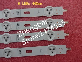 Beented 10 Stykker(5*A,5*B) LED-baggrundsbelysning bar for 46inch NDSOEM A B Type REV0.1 6 Lysdioder 448mm