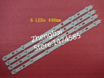 Beented 10 Stykker(5*A,5*B) LED-baggrundsbelysning bar for 46inch NDSOEM A B Type REV0.1 6 Lysdioder 448mm