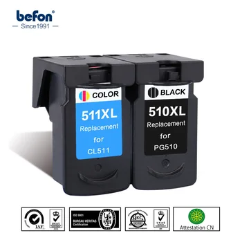 Befon Kompatibel Udskiftning af blækpatroner til Canon PG-510 CL-511 PG510 CL511 PG 510 CL-511 til Pixma MP240 250 MP260 270 280