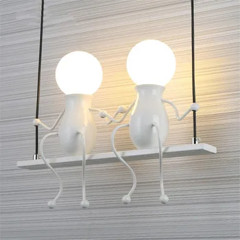 BEIAIDI Moderne Tegnefilm Dukke LED væglampe Kreative Monteret Strygejern Væg Sconce Lys for Kids Baby Soveværelse Korridor væglampe