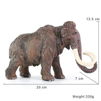 BEIERYOU Stor Størrelse Afrika Elefant Mammut Vilde Dyr Simulation Model Legetøj Til Drenge Børn, Dyr PVC-Model 20cm -45