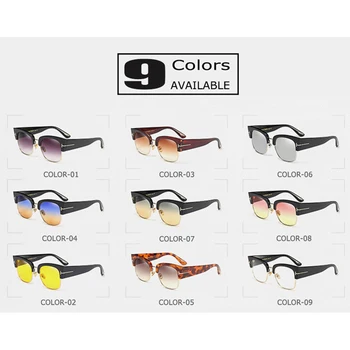 Bellcaca Mode Solbriller Kvinder Luksus Brand Designer Dame Semi-Uindfattede solbriller Til Kvinder UV400 Lunettes BC145