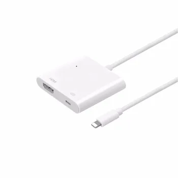Belysning til HDMI Digital AV Adapter Kabel til iPhone Lightning til HD-TV-Audio-Video HDTV Converter til iPhone X 6S til iPad, iPod
