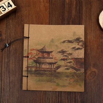Bemærk bog ked af 6.9*5.9*0.7 cm gram kreative mode linje Kinesiske vind genoprette gamle måder, værdiboks til bærbar notebook diary bog