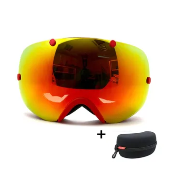 BENICE Nyt Design, Anti-tåge Ski Briller/UV - Beskyttelse, Multi-Farve dobbelt linse ski Snowboard ski briller magnetiske ski goggles