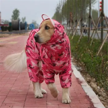 BENMEI Hund Regnjakke Vandtæt Frakke Jakke Tøj Til Store Hund Regn Frakke Til Stor Hund Offentlig Labrador Golden Retriever