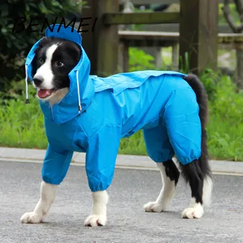 BENMEI Pet Stor Hund Regnjakke Tøj Til Små Hunde Udendørs Frakke Waterpoof Bamse Hund Regn Jakke Til Stor Hund, Regn Tøj