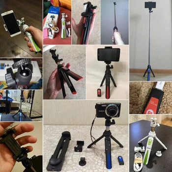 Benro Trådløse Bluetooth-Selfie Stick Stativ, der kan Forlænges selvportræt Monopod stativ til iPhone X Samsung Gopro 5-action-kamera