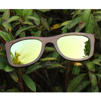 BerWer 2018 mode polariserede solbriller til rådighed Bambus træ-solbriller