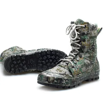 Berømte mærke militær støvler ørkenen delta støvler mænd sko taktiske støvler udendørs klatring camouflage ankel støvler chaussure homme