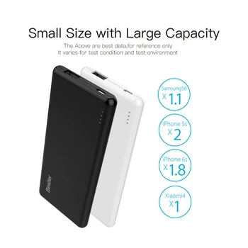 Besiter 5000mah Ultra Tynde Bærbare Eksterne Batteri Oplader til smartphones Universal Power Bank Super Slim Opladning Oplader