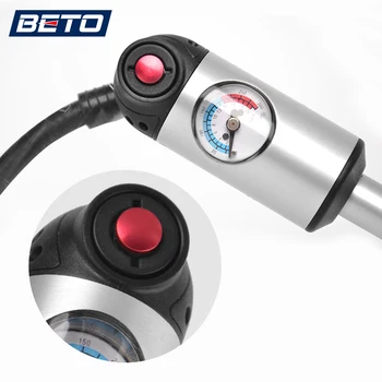 BETO Cykel Pumper til Dæk/Tube & Plug/Stød/Gaffel,Schrader & Presta Ventiler, Pumpe Adapter,Mini Hånd Cykel Pumpe med en Akselafstand Slange