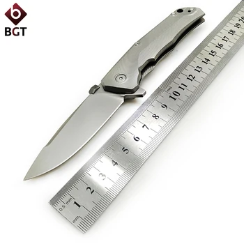 BGT Titanium TRE Folde Kniv M390 Blade IKBS Leje Camping Jagt Taktiske Lomme Knive Bekæmpe Overlevelse EDC Multi-Værktøjer