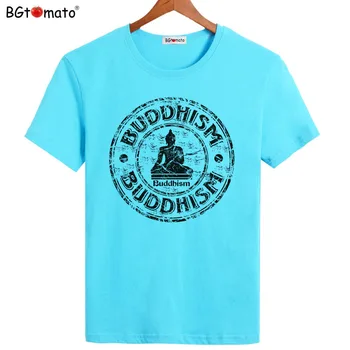BGtomato Buddhismen shirts New style sommer tøj Hot salg cool toppe til mænd Originale mærke personlighed T-shirts