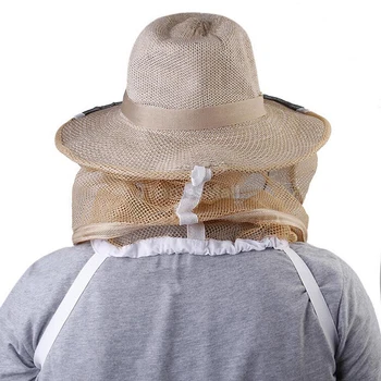 Biavl Cowboy Hat Myg, Bi Insekt Net Slør Hoved Face Protector