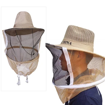 Biavl Cowboy Hat Myg, Bi Insekt Net Slør Hoved Face Protector