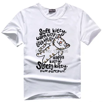 Big Bang-Teorien Fan T-Shirt Sheldon Cooper Bløde Kitty T-Shirts Videnskab Nørd Tee Kat Tshirt Gave