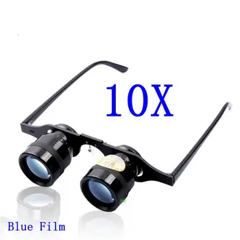 BIJIA 10X Forstørrelse Kikkert 10*34mm Blå Film HD Teleskop Forstørrelse Fodbold Opera Fiskeri-Optik Linse Lup-Briller