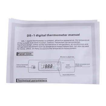 Bil Digital Termometer Bil Auto-LCD-Display I Ud-Ur med To Prober til Måling af Temperatur C og F Tester NG4S