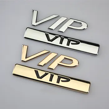Bil Mærkat Logo Badge VIP Breve Metal 2 Design 2 Farver Til Toyota, Honda, Nissan Teana Tuning Auto Bil Styling Tilbehør