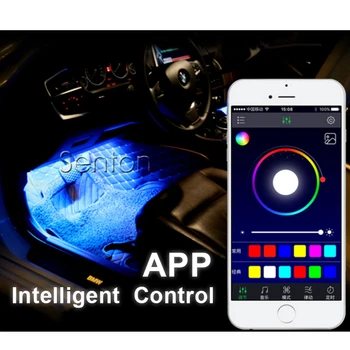 Bil Neon Lampe Til Android, iOS APP Control Til Opel Astra H J G Insignier Mokka Corsa D Vectra C Zafira Meriva Til Ibiza Seat Leon