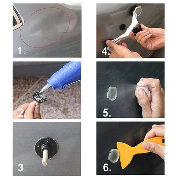 Bil Professionel Dent PDR Værktøj Kit Plastik Bro Trække Dent Remover Hånd Værktøj, der For Paintless Dent Repair Tool Kit for VW