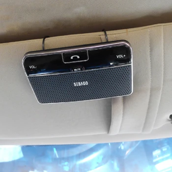 Bil Solskærmen Bluetooth hands-free system headset, Trådløse højttaler auto interiør bluetooth car kit
