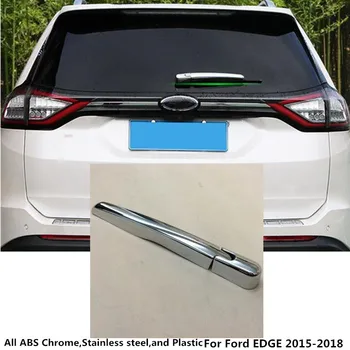 Bil styling ABS chrome bag glas visker vask dyse frame trim hale vindue trimmer dele 2stk For Ford EDGE 2016 2017 2018