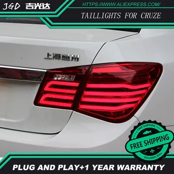 Bil Styling baglygter til Chevrolet Cruze 2009-2013 baglygter LED baglygten bageste bagagerummet lampe dække kørelys+signal+bremser+reverse