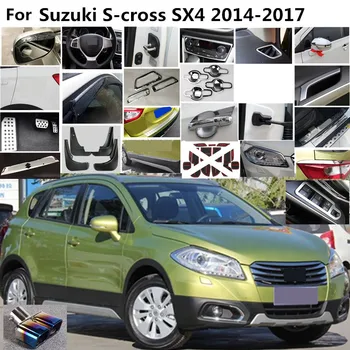 Bil styling dække Aluminium legering fod Gas/benzin/olie Bremse Resten trim Pedal For Suzuki S-cross scross SX4 2016 2017