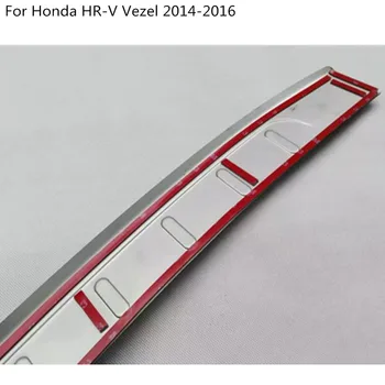 Bil styling eksterne bageste kofanger Beskytter kuffert trim dække Rustfrit Stål plade pedal Til Honda HRV, HR-V Vezel 2016
