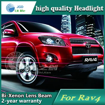 Bil Styling Hoved Lampe sag for Toyota RAV4 2009-2011 LED-Forlygter DRL Kørelys Bi-Xenon HID Tilbehør