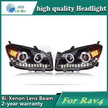 Bil Styling Hoved Lampe sag for Toyota RAV4 2009-2011 LED-Forlygter DRL Kørelys Bi-Xenon HID Tilbehør