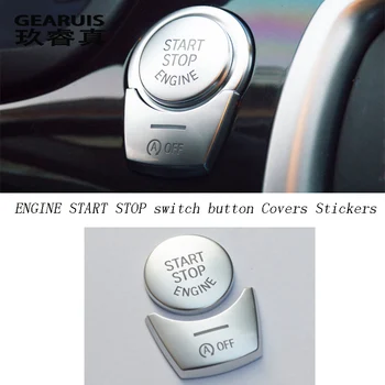 Bil styling MOTOR-START-STOP-kontakten knap Dækker Klistermærker til BMW 5/6/7 serie f10 F07 GT F chassis biler, auto Tilbehør