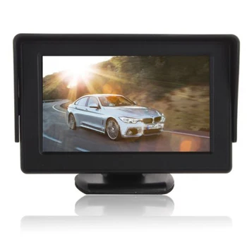 Bil Styling Trådløse 4,3 tommer TFT LCD-Skærm Bil på Skærmen for Rearview Omvendt Backup Kamera, Bil TV-Skærm Wifi