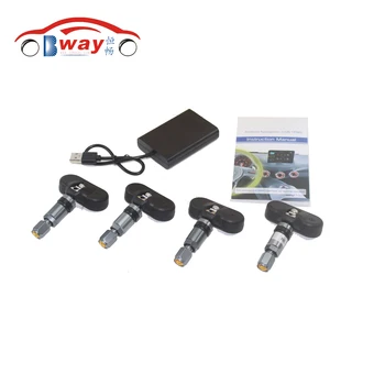 Bil TPMS Android USB-Tire Pressure Monitoring System med 4 Indbyggede Sensorer til Android bilradioen Automatisk Sikkerhed Alarm Systemer