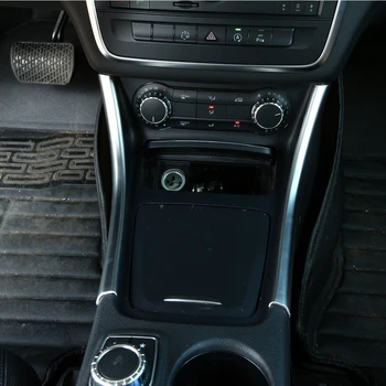 Bilen Tilbehør Center Konsol Panel Moulding Klistermærke til Mercedes Benz A-Klasse GLA CLA 200 220 Car-styling