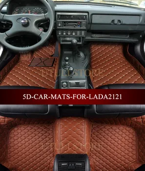 Bilens gulv måtter til LADA Niva BA3 2121 4x4 1977-2017 3D-custom fit-bil styling al slags vejr, gulvtæppe, liners fod måtter
