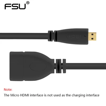 BILINK Micro HDMI Male to HDMI Female Adapter Kabel Konverter 1080P