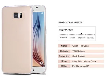 Billige Bløde Ultra Slim Klar Silikone Gennemsigtige Tpu Tilfældet For Samsung Galaxy s7 s6 kant/j5-j7 a3 Crystal Back Cover Beskytter Huden