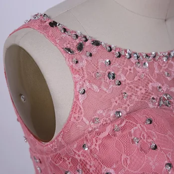 Billige tyl og blonder 2 stykker puffy coral quinceanera kjoler, bold kjoler pjusket beaded med sjal lys champagne farve