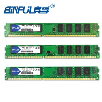 Binful Oprindelige DDR3 2GB 4GB 1066mhz /1333mhz /1600MHZ PC3-8500S/ PC3-10600S/ PC3-12800S Desktop-RAM-Hukommelse 1,5