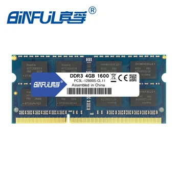 Binful Oprindelige Nyt Mærke DDR3L 4GB 1600MHz PC3-12800s 1.35 V lav spænding CL11 SODIMM 204batteri Hukommelse Ram Til Bærbar Notebook