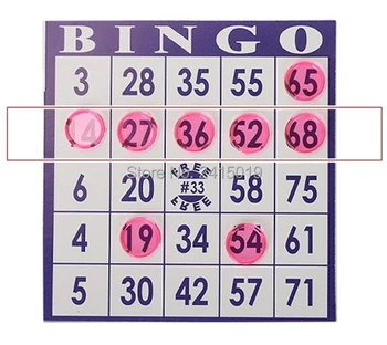 Bingo spil dele 35 Bingo kort plus 5 ark chips part familie interaktive spil, aktiviteter part toy favoriserer taske filler